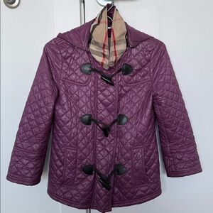 Burberry Purple Quilted Women’s Puffer Coat